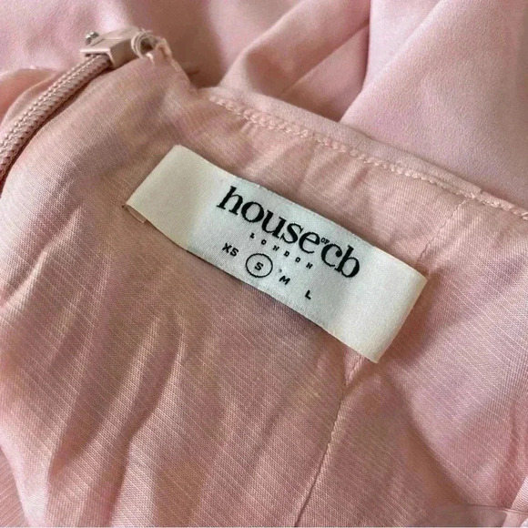 HOUSE OF CB 'Cornelia' Blush Mini Sundress Size S NWOT - Picture 8 of 13